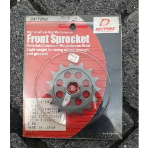 GER DEPAN 428 15T DAYTONA RACING SUZUKI TORNADO GER DEPAN SUZUKI TORNADO 428×15T ASLI DAYTONA NOSS J