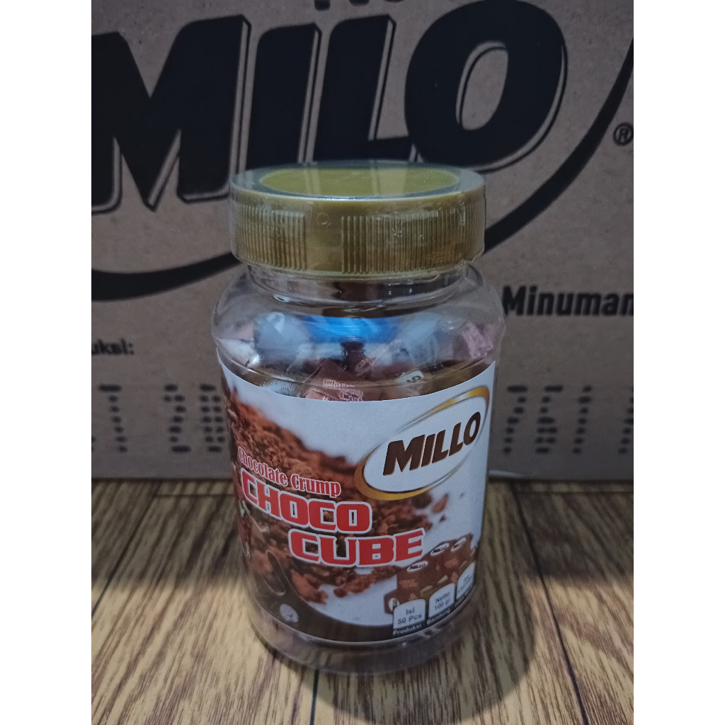 

Millo Cube Lokal Chocolate Crumb 1 Toples (Isi 50 Cube)