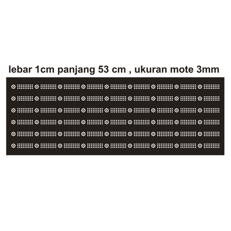 PAYET PRESS MOTE GOSOK SWAROVSKI UNTUK ABAYA