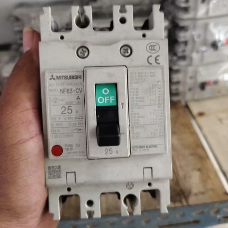 MCCB MITSUBISHI 3PHASE LENGKAP VARIAN AMPER -63@