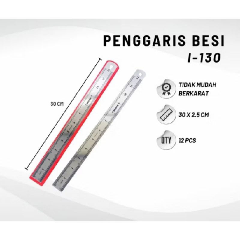 

Joyco Stainless steel Ruler | Penggaris Stainless Steel Joyco Ukuran 30 cm