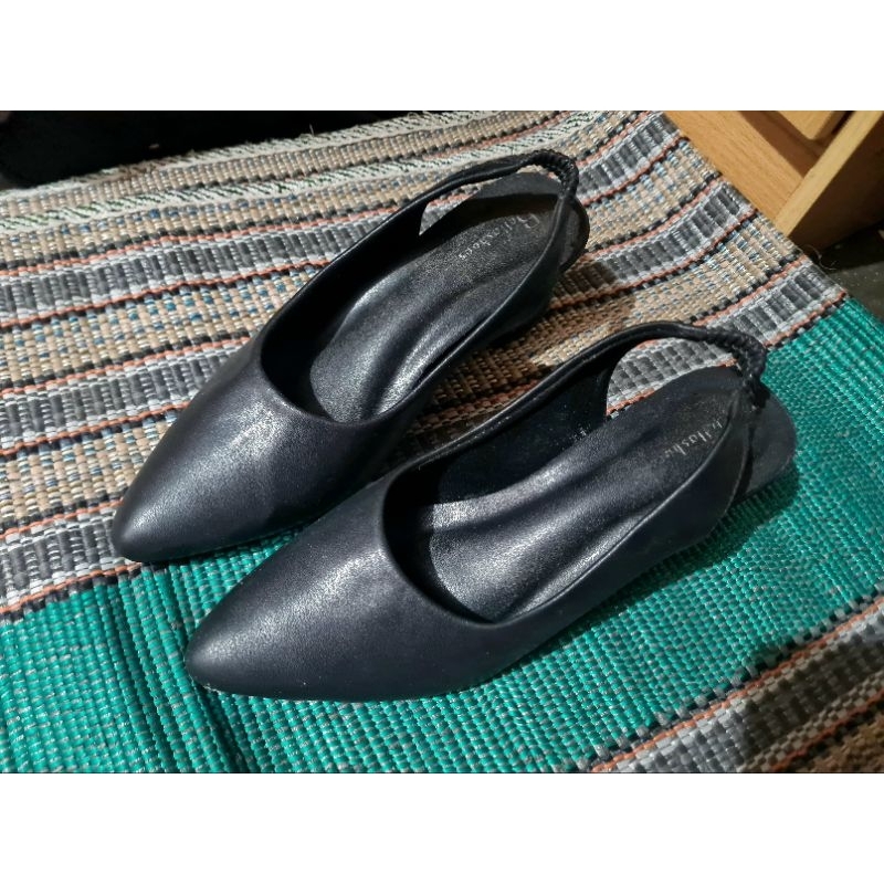 sepatu pentopel hitam hak tahu bella shoes