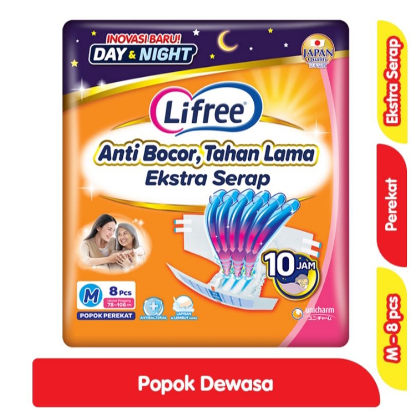 Lifree Popok Perekat Lansia Dewasa M L XL