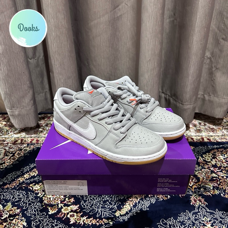 Nike SB Dunk Low Pro ISO Orange Label Grey Gum