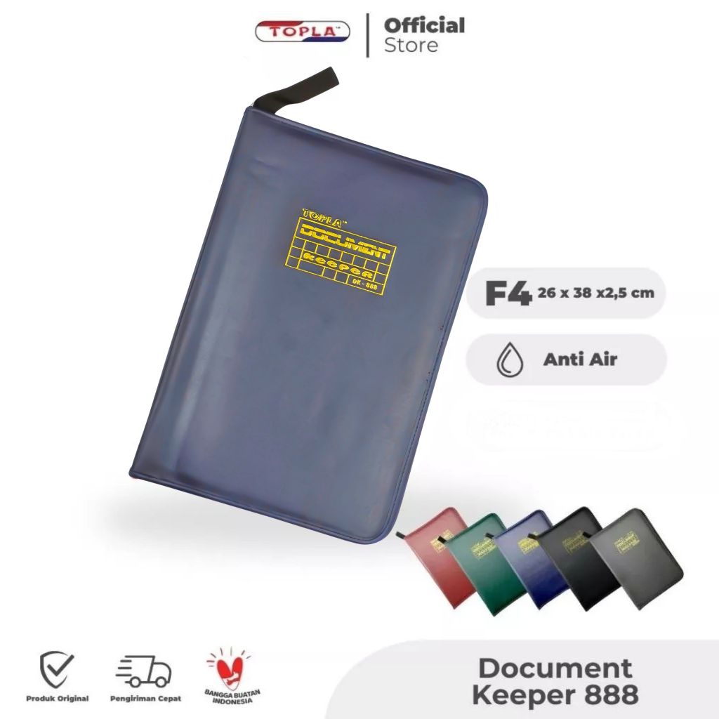 

Document Keeper Topla 888 40F ( Zipper File Folio Pocket )