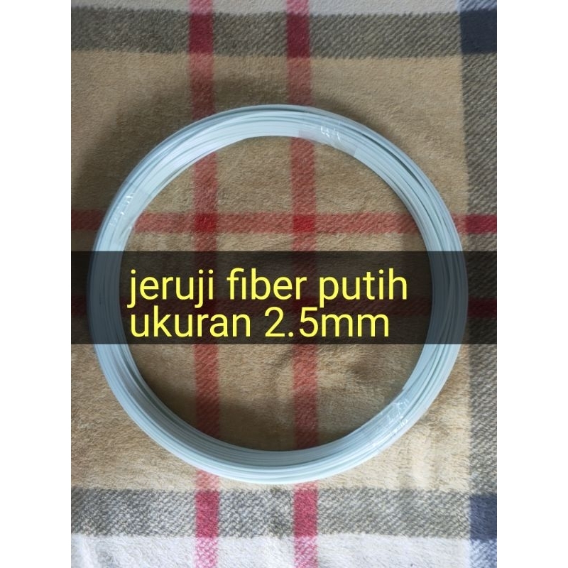 JERUJI FIBER SANGKAR BURUNG LAYANGAN PUTIH SUSU 2,5MM