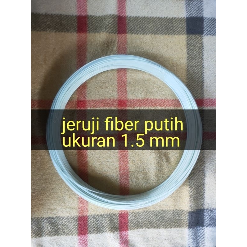 JERUJI FIBER SANGKAR BURUNG LAYANGAN PUTIH SUSU 1,5MM