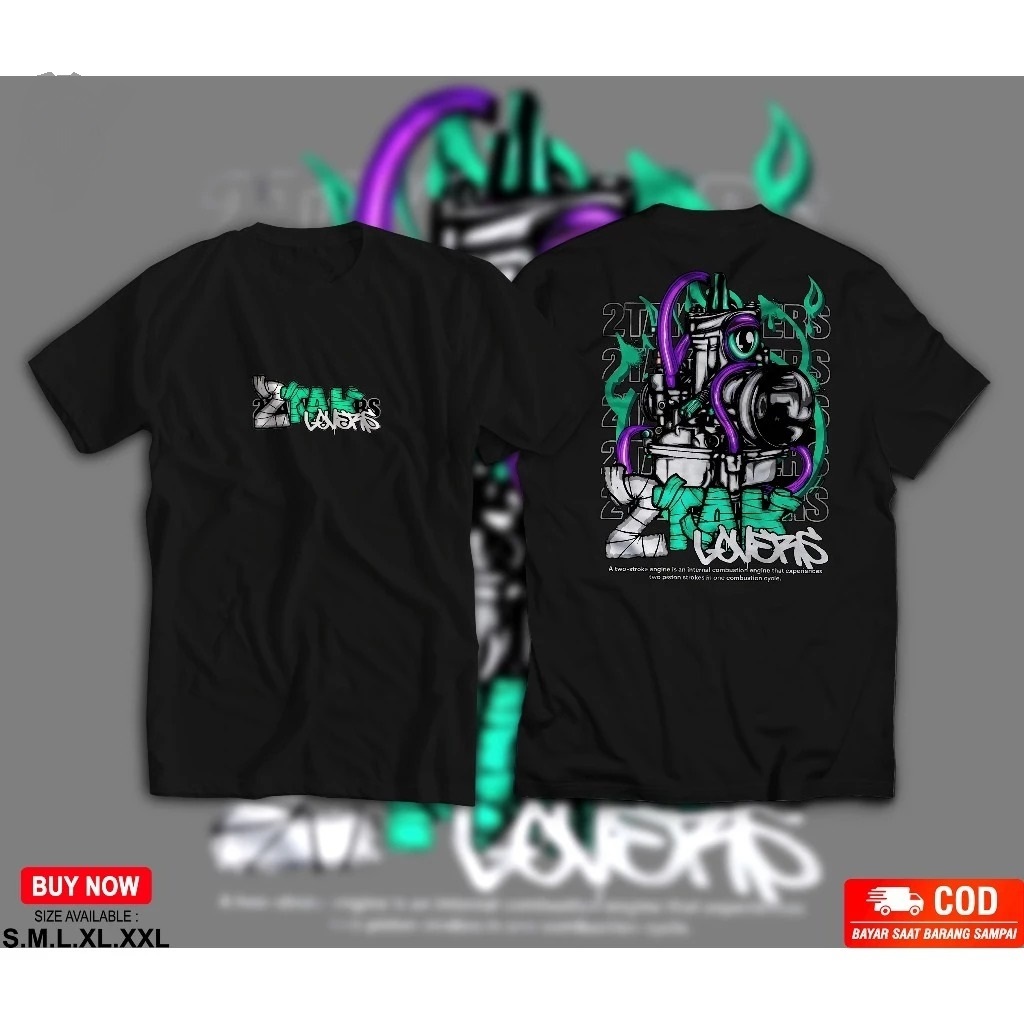 KAOS  2 Stroke Lovers KAOS DISTRO  2 Stroke Lovers KAOS PRIA WANITA