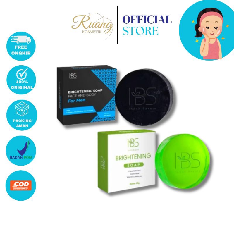 READY IBS BRIGHTENING SOAP 12× Mencerahkan Sabun Flek Hitam