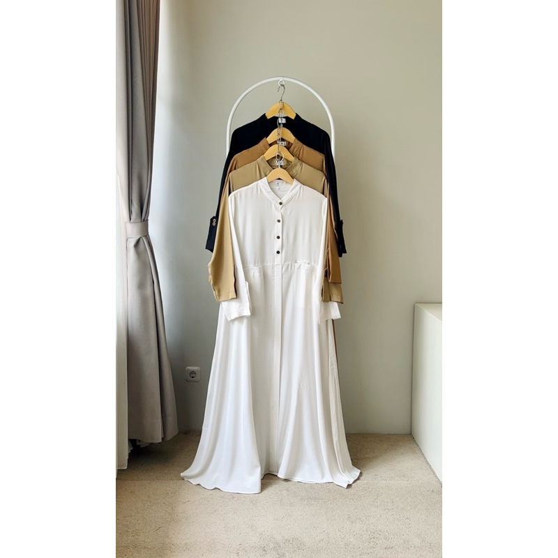 Dewi Set Khimar dan Dress | Gamis Umroh | Abaya Set | One Set Khimar dan Dress