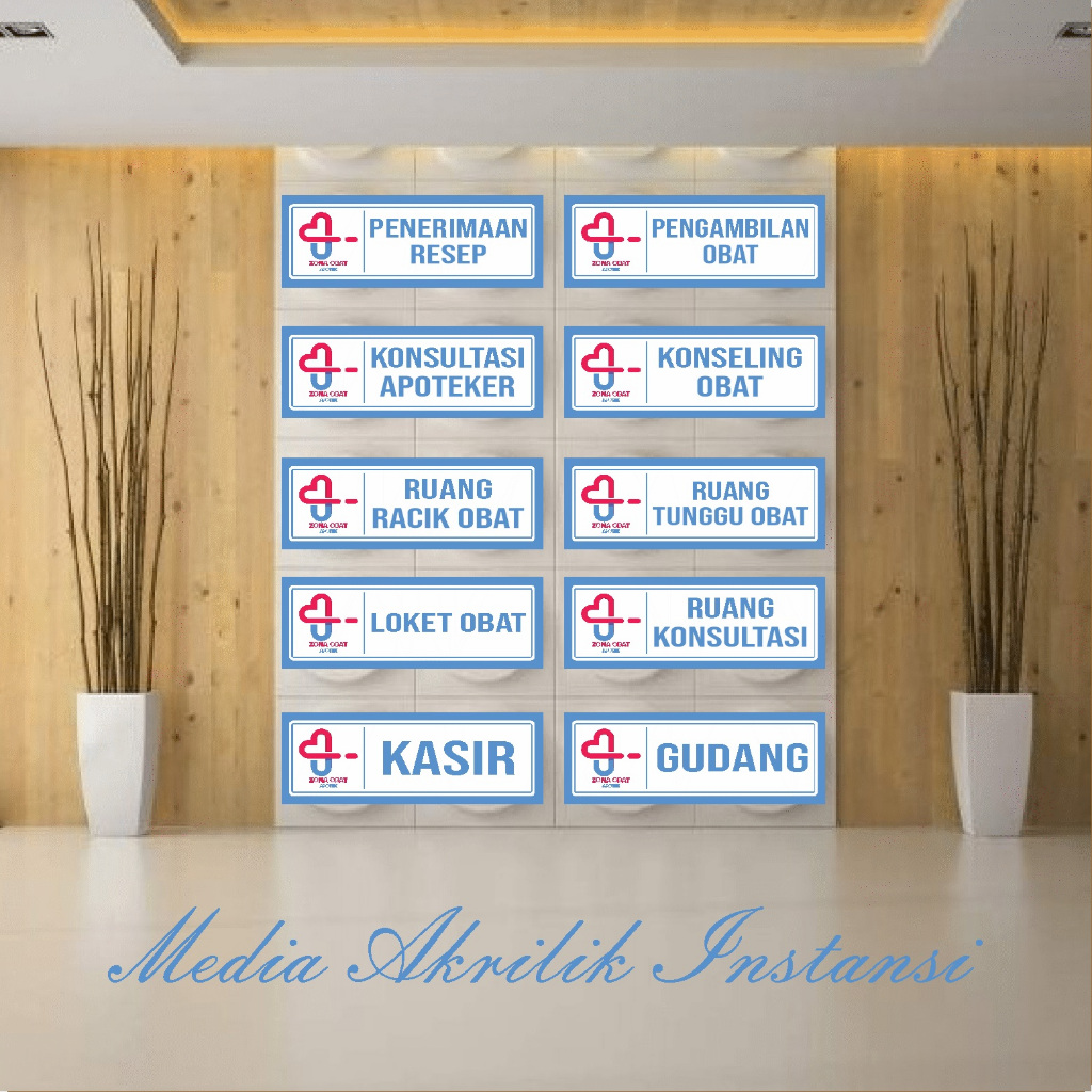 

Aneka Pilihan Papan Akrilik Zona Obat Apotek, Aneka Pilihan Papan Acrylic Zona Obat Apotek