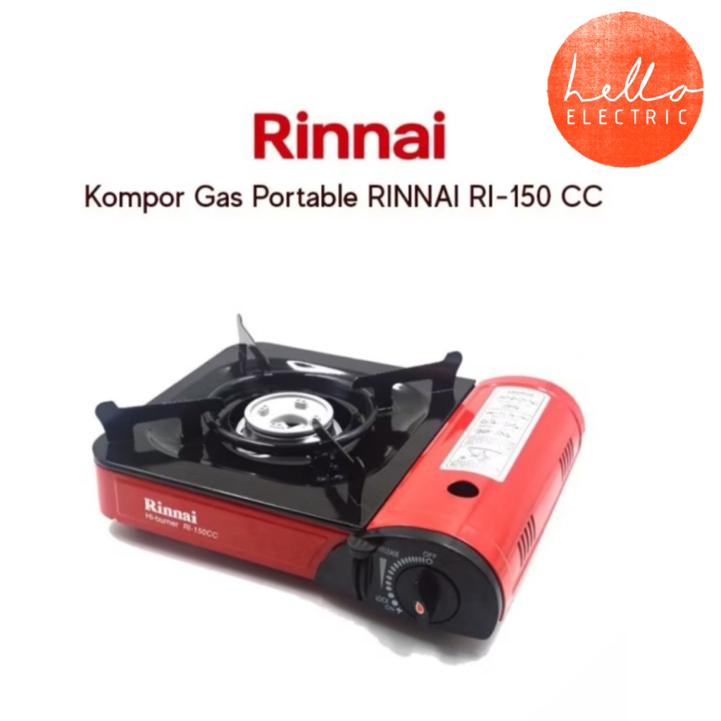 RINNAI KOMPOR GAS CAMPING  / KOMPOR PORTABEL RINNAI RI 150 CC / RI 150-CC