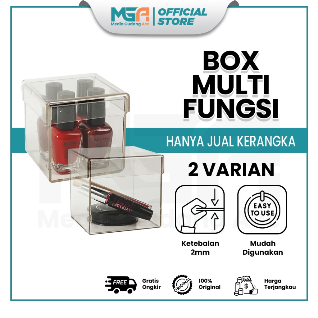 

Box Multifungsi Akrilik Kotak Kado Hadiah Akrilik 10x10x10cm & 6x6x6cm