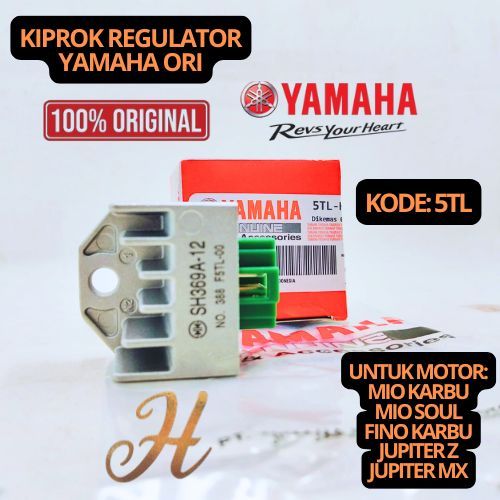 KIPROK REGULATOR YAMAHA 5TL GARANSI MIO KARBU,MIO SOUL,FINO KARBU,JUPITER Z,JUPITER MX 100% ASLI ORI