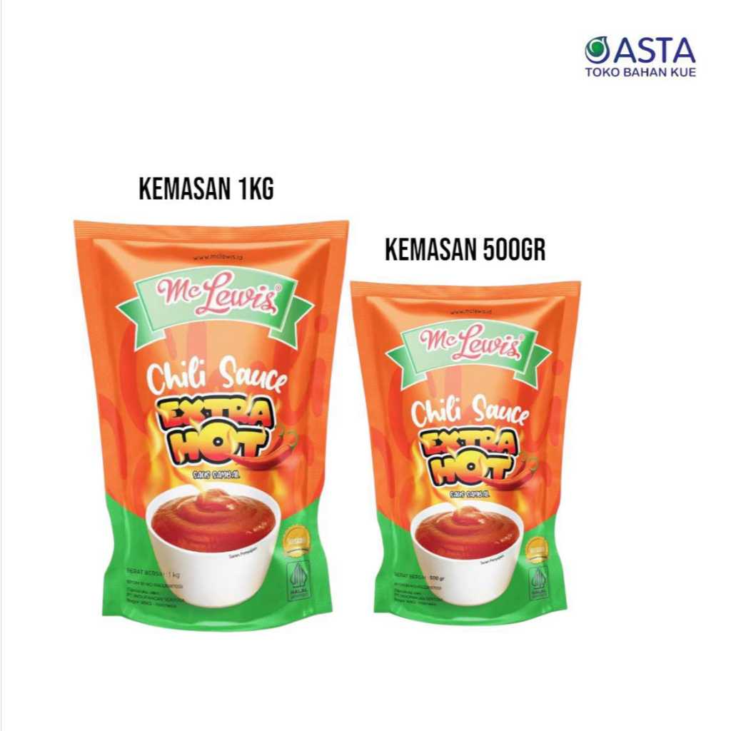

Mc Lewis Chili Sauce Extra Hot 500 Gr dan 1 Kg