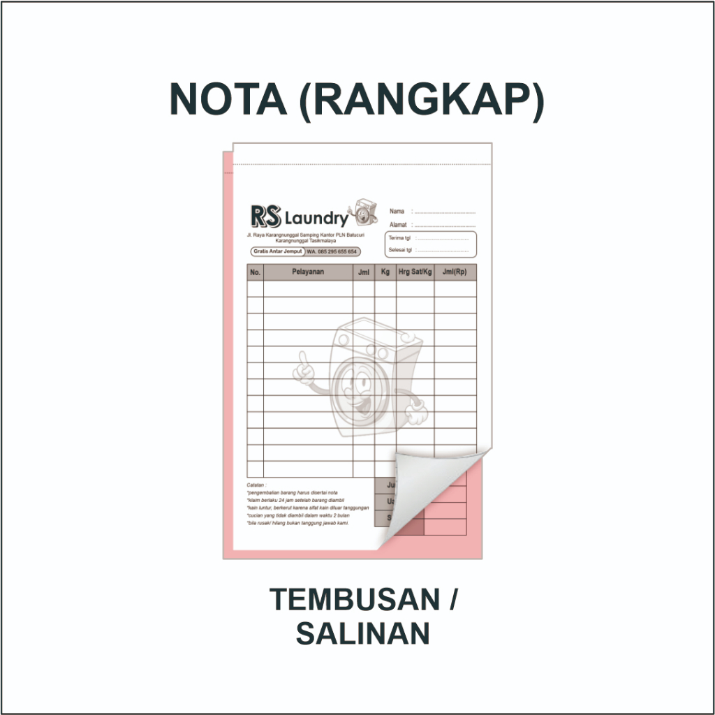 NOTA KARBON 4 SALINAN / RANGKAP