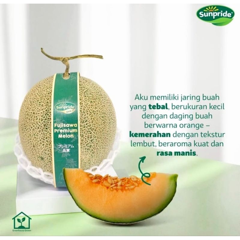 Melon fujisawa sunpride/ melon oren/ melon manis