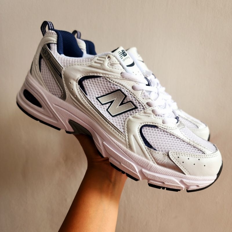 NB 530 "WHITE NATURAL INDIGO"