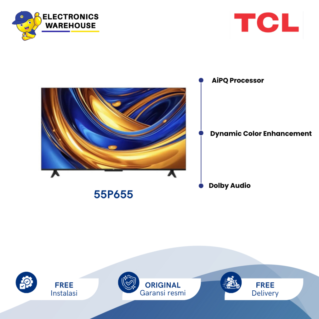 TCL 55P655 55" GOOGLE TV 4K UHD DOLBY SMART TV 55 INCH | tcl 55p655 smart tv tcl 55 inch | tcl 55p65
