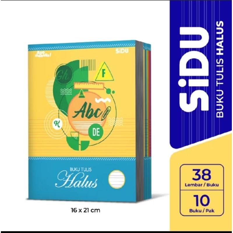 

BUKU TULIS SIDU HALUS KASAR 38 LEMBAR 1pcs