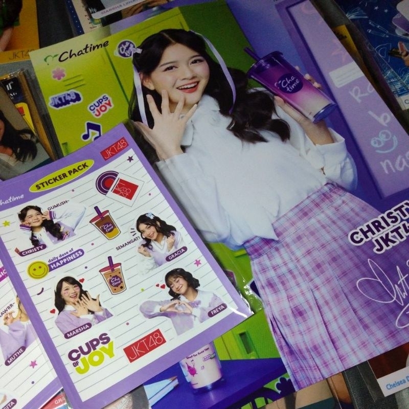 

Poster Sticker Pack Official JKT48 x Chatime — Christy