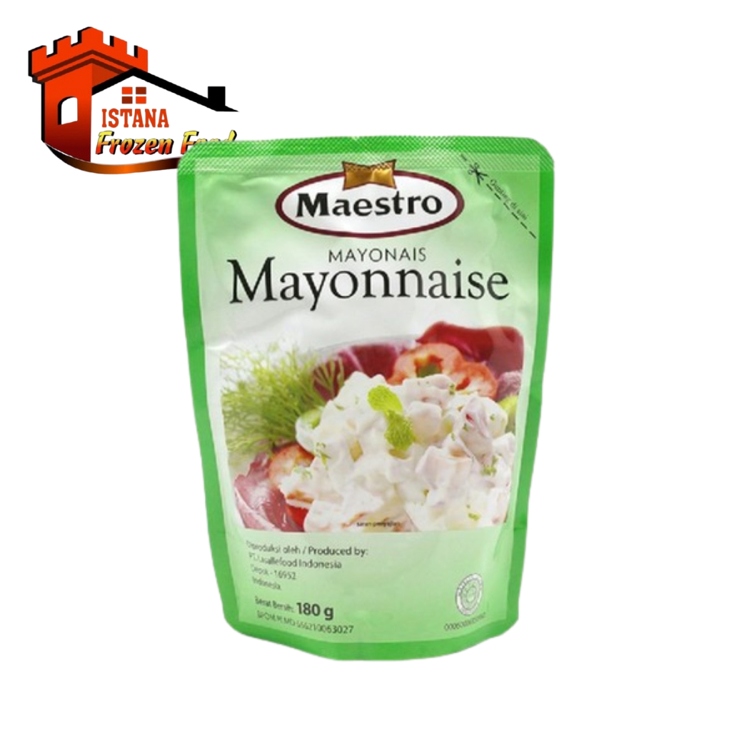 

Maestro Mayonnaise 180gr – Mayones Creamy & Gurih untuk Salad, Sandwich, Cocolan