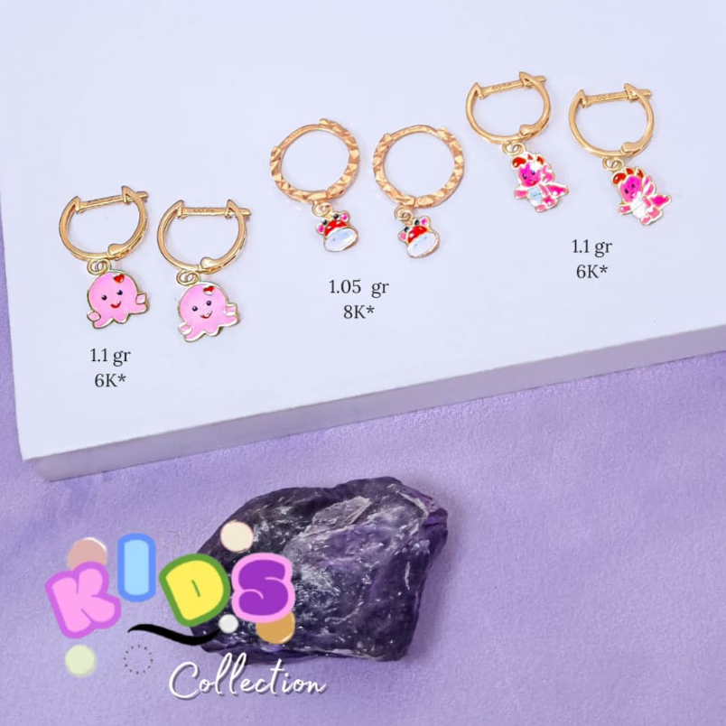 ANTING ANAK KARAKTER, ANTING ANAK UBUR-UBUR, ANTING ANAK SAPI, ANTING ANAK DINO, ANTING ANAK LUCU