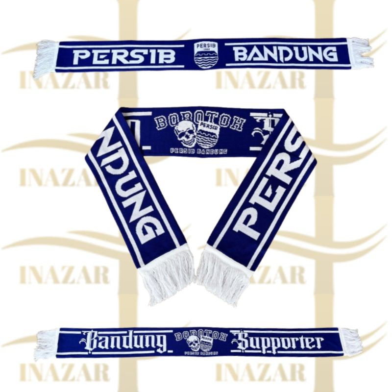 SYAL PERSIB 2 SISI/SYAL BOBOTOH PERSIB BANDUNG/SYAL RAJUT SUPPORTER/SYAL RAJUT PERSIB/SYAL PERSIB JU