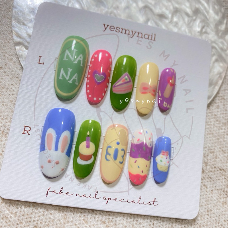 NCT DREAM NANA Fake Nails | Kpop Press on Nails | Fake Nails 10pcs