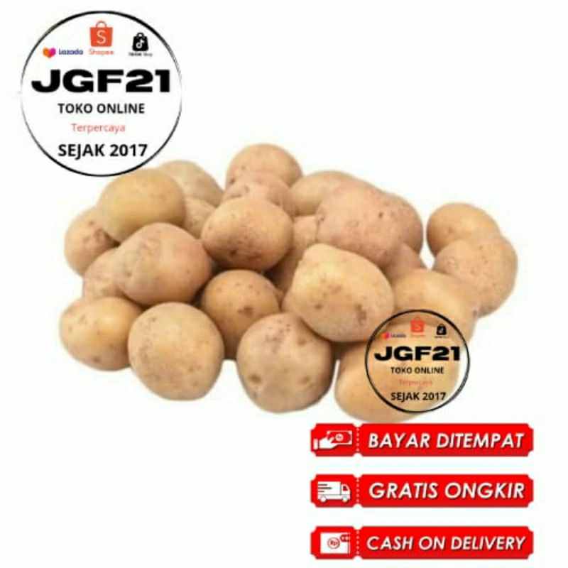 

Termurah No.1- Kentang Dieng Super Sedang 500Gr- Kentang Bahan dapur sayuran serba jadi makanan sayuran