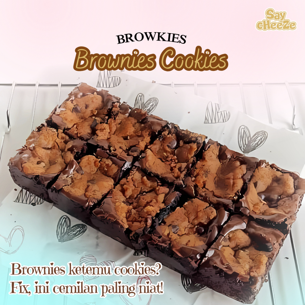 

Say Cheeze Browkies Brownies Cookies Viral Ultah Premium