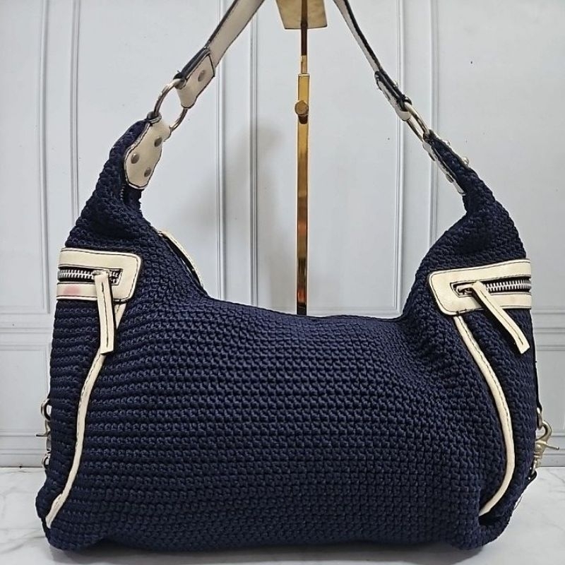 Preloved Shoulder Bag Crochet The Sak Navy Auth