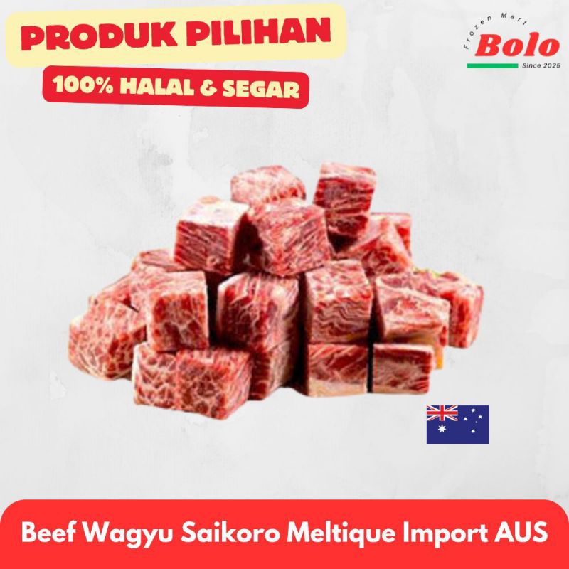 

Beef Wagyu Saikoro Meltique Import AUS - 500gr