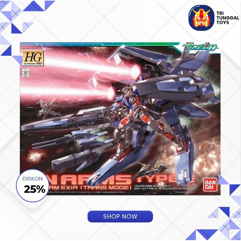 HG 1/144 00 GN Arms Type E + Gundam Exis (Trans AM Mode Gundam Bandai