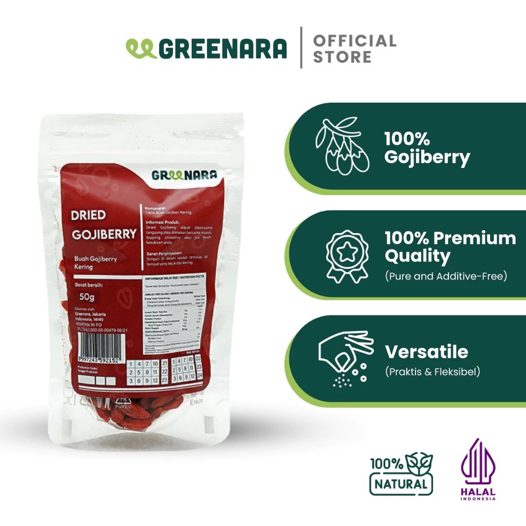 

Greenara - Gojiberry Kering 50gr