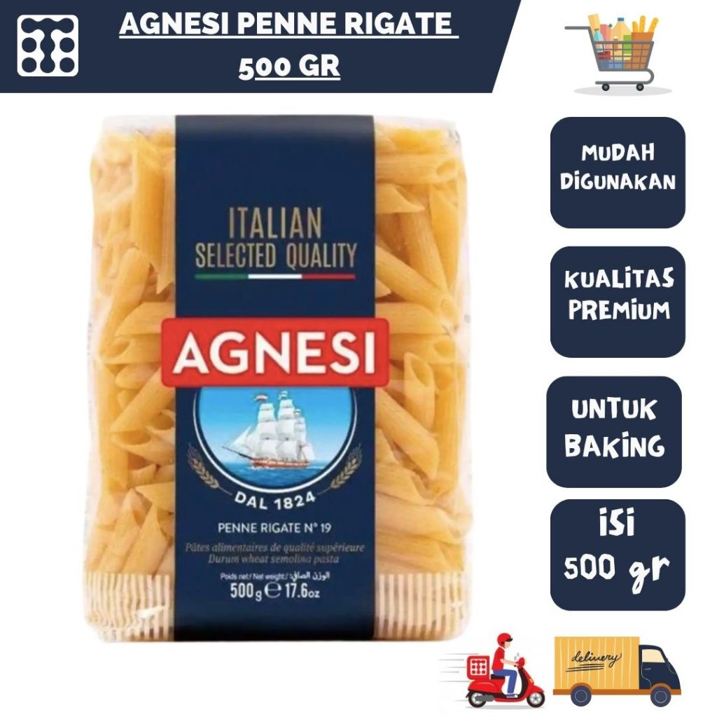 

AGNESI PENNE RIGATE 500 GR