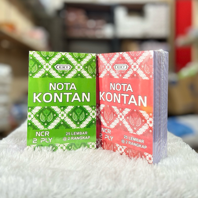 

1 Pack Isi 10 Buku Nota Kontan KIKY 2 Ply 25 Lembar 2 Rangkap