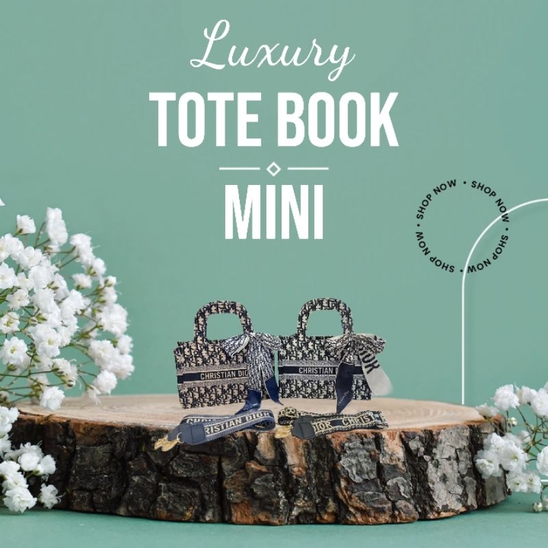 Tote bag Tote book mini kanvas free twilly + Box