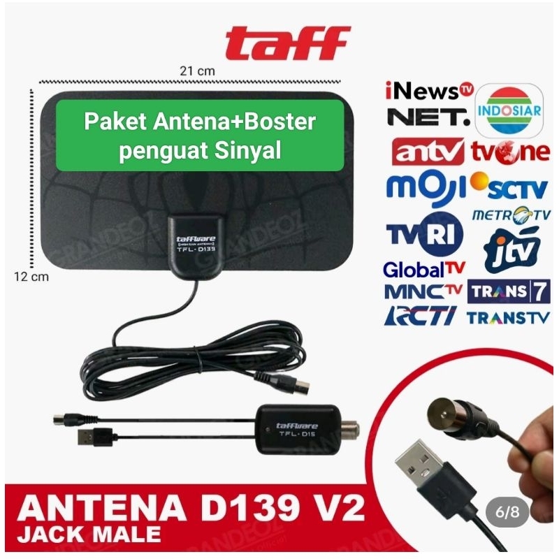 OBRAL ANTENA TAFFWARE + BOSTER PENGUAT SINYAL