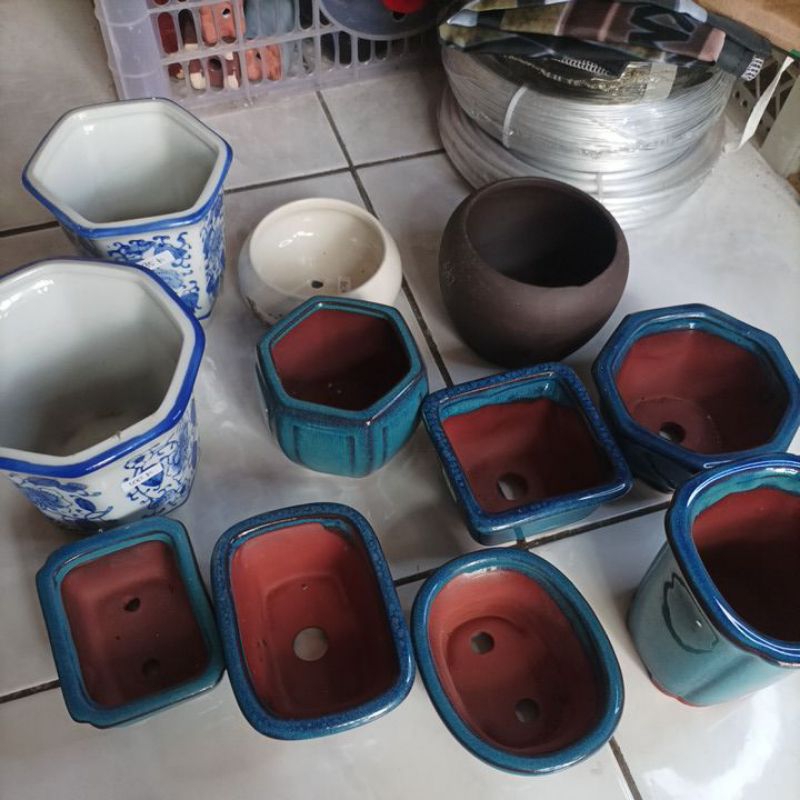 Pot keramik shito & mame (import)