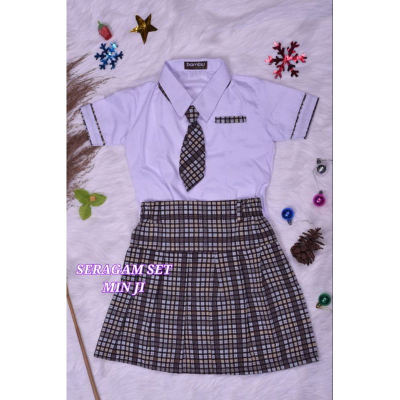 SERAGAM ANAK PEREMPUAN - MIN JI | SERAGAM ANAK ANAK | SERAGAM SEKOLAH KOREA | KOREA STYLE