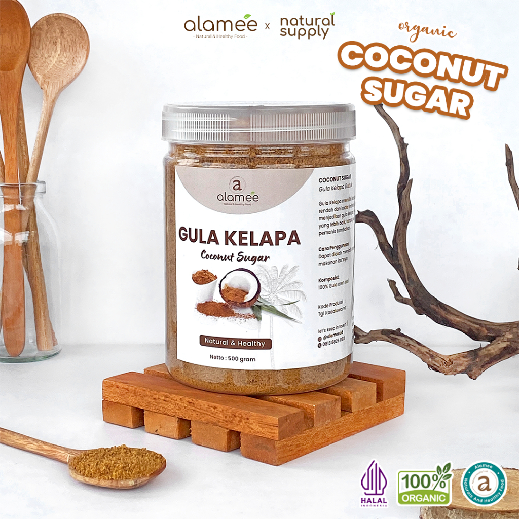 

ALAMEE Gula Semut Kelapa Organik Asli Bubuk Coconut Sugar Premium Powder Natural Organik Organic