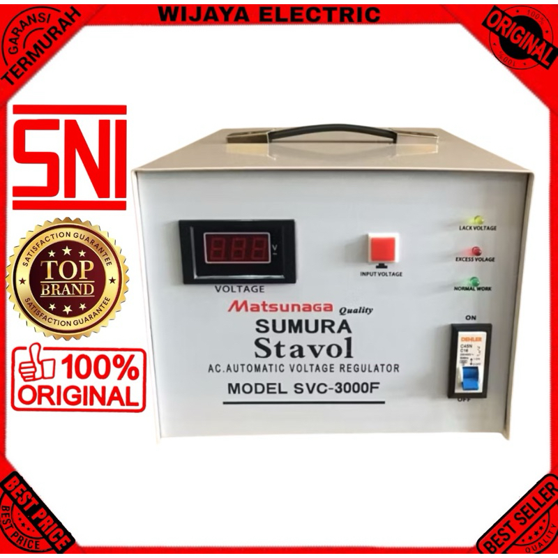 STABILIZER MATSUNAGA SVC 3000 STAVOL MATSUNAGA SVC 3000VA 3000W
