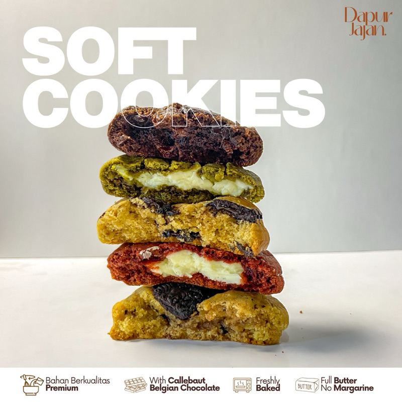 

(MIN BELI 2 PCS) Premium Soft Cookies by dapurrjajan | Cookie Dough