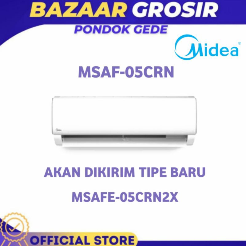 AC MIDEA MSAF-05CRN2 / MSAF05CRN2 AC SPLIT 1/2 PK STANDARD R32