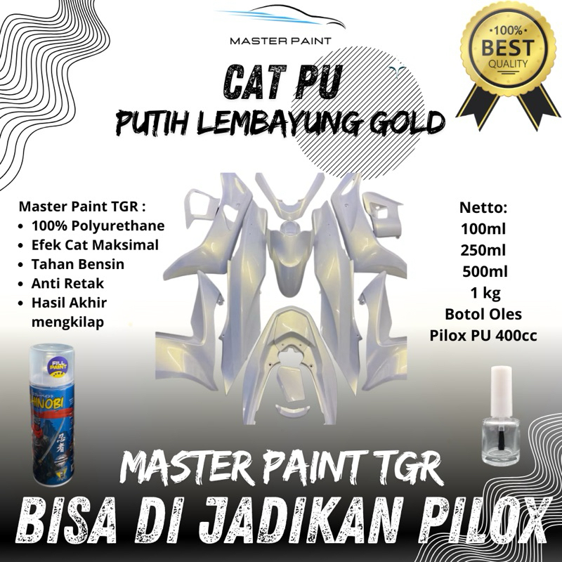 (BISA DI JADIKAN PILOX) CAT PUTIH LEMBAYUNG GOLD | CAT PU PUTIH LEMBAYUNG GOLD | CAT PUTIH LEMBAYUNG
