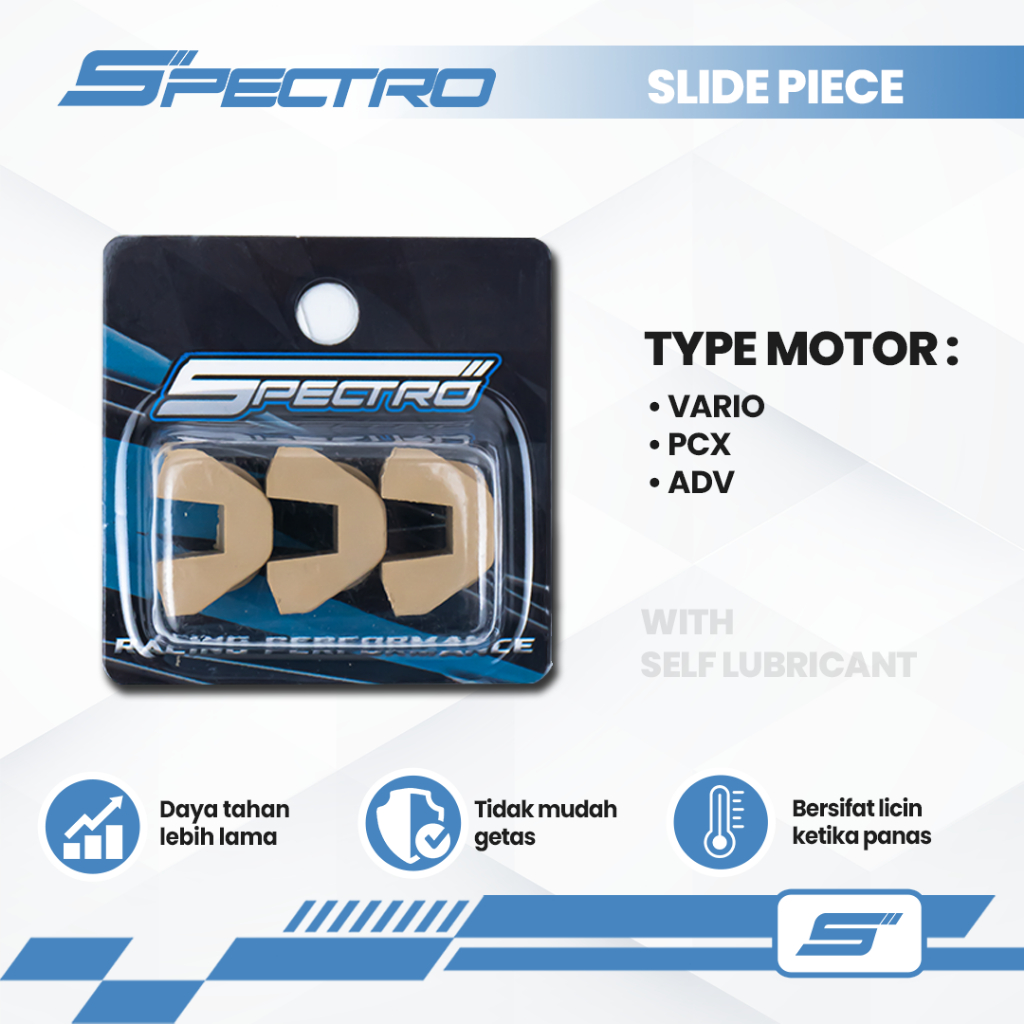 SPECTRO SLIDER PIECE VARIO 125 150 160 PCX ADV LOKAL CBU 150 KARET RUMAH ROLLER RACING