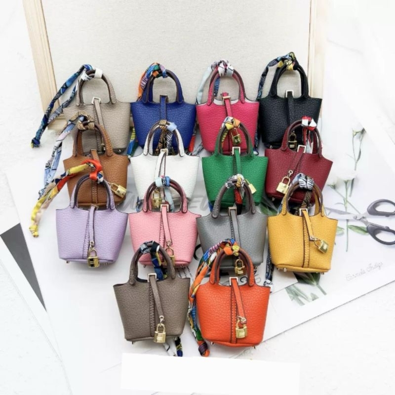 Case Airpod & Bagcharn Picotin PU leather