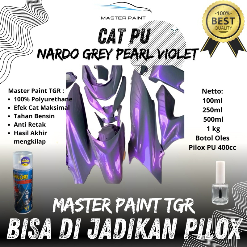 (BISA DI JADIKAN PILOX) CAT PU NARDO GREY PEARL VIOLET | CAT NARDO GREY PEARL VIOLET | CAT NARDO GRE