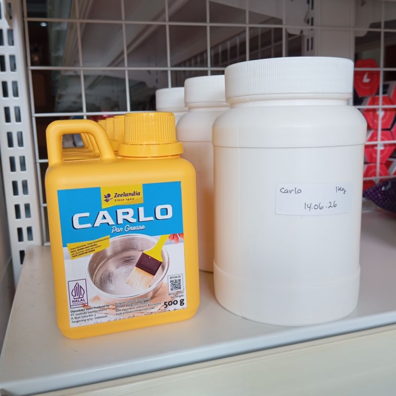 

Zeelandia Carlo Pan Grease 500g Olesan Anti Lengket untuk Pelapis Loyang Panci Teflon Frying Pan